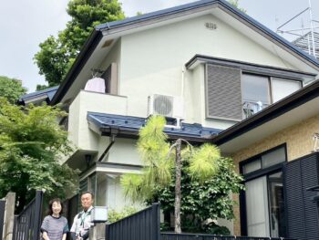 千葉県市川市で屋根金属瓦重ね葺き･外壁塗装をされたK様の声